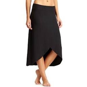 Athleta Ribbon Faux wrap Skirt black S